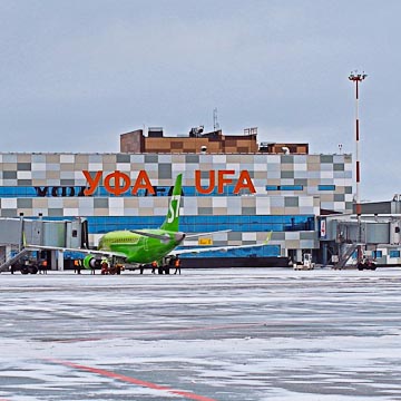 Табло аэропорта Уфа